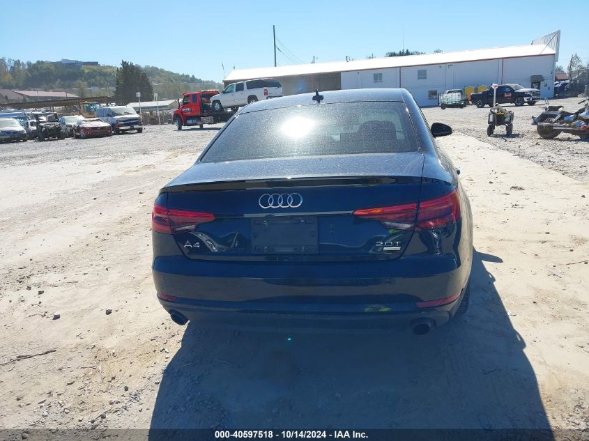 2017 Audi A4 2.0T Ultra Premium VIN: WAUGMAF48HN049297 Lot: 40597518