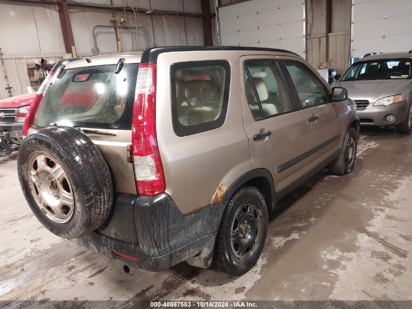 2006 Honda Cr-V Lx VIN: SHSRD78526U423279 Lot: 40597583