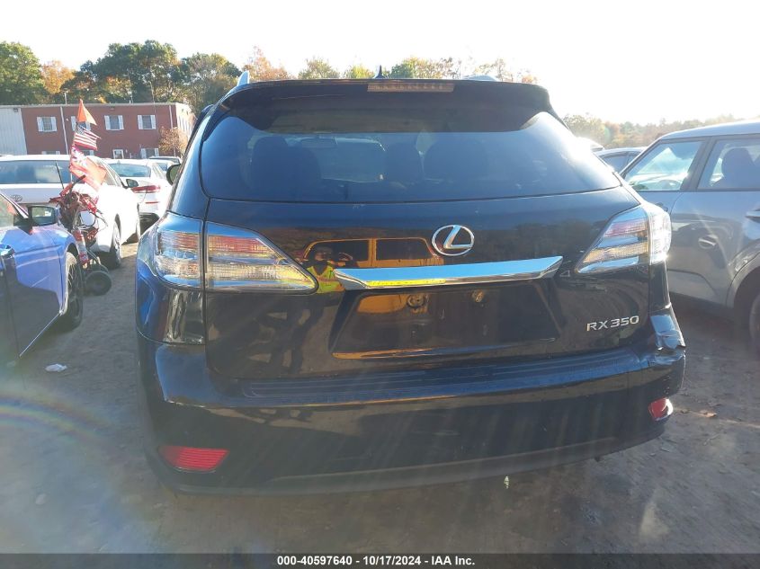 2012 Lexus Rx 350 VIN: 2T2BK1BAXCC144904 Lot: 40597640