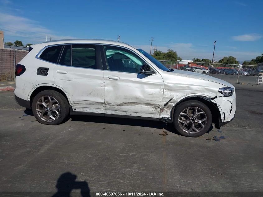 2024 BMW X3 Sdrive30I VIN: 5UX43DP09R9T52250 Lot: 40597656