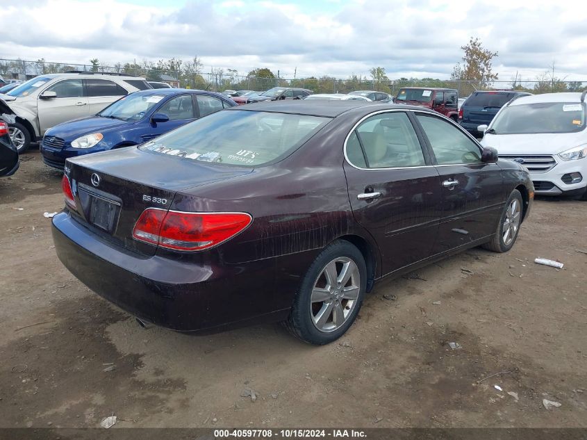 2005 Lexus Es 330 VIN: JTHBA30G255065736 Lot: 40597708