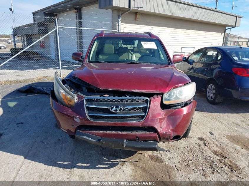 2007 Hyundai Santa Fe Limited/Se VIN: 5NMSH73E97H123856 Lot: 40597817