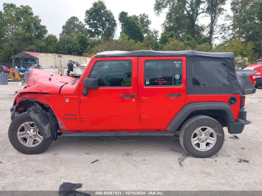 2016 Jeep Wrangler Unlimited Sport VIN: 1C4BJWDG8GL265452 Lot: 40597821