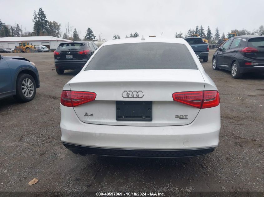 2015 Audi A4 2.0T Premium VIN: WAUBFAFL8FN016681 Lot: 40597969