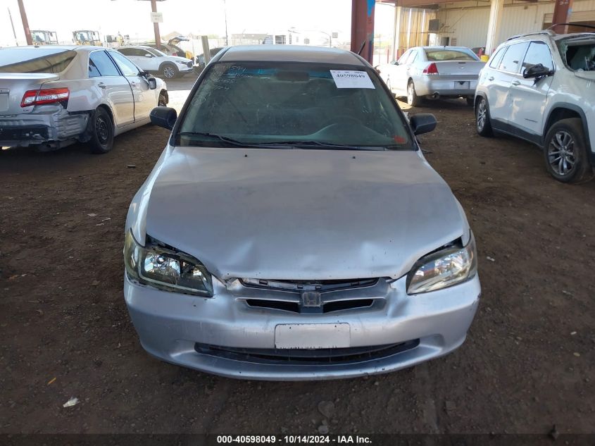 1999 Honda Accord Dx VIN: 1HGCF8546XA056455 Lot: 40598049