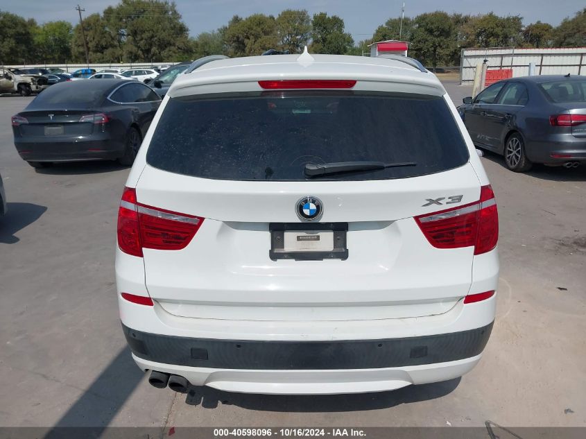 2013 BMW X3 xDrive28I VIN: XX5UXWX9C50D0A120 Lot: 40598096