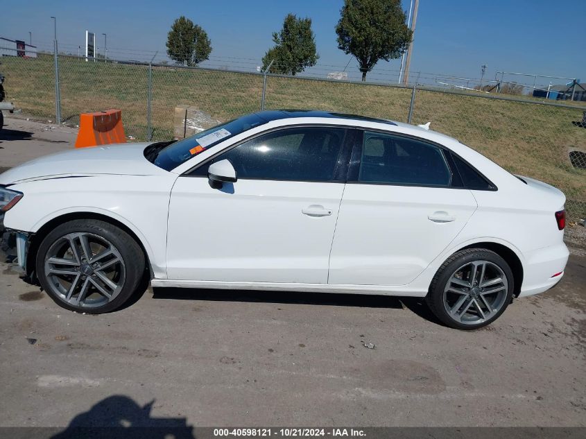 2018 Audi A3 2.0T Premium/2.0T Tech Premium VIN: WAUAUGFF3J1010947 Lot: 40598121