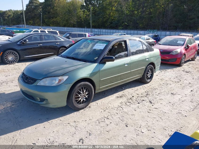 2004 Honda Civic Lx VIN: 2HGES16544H563046 Lot: 40598122