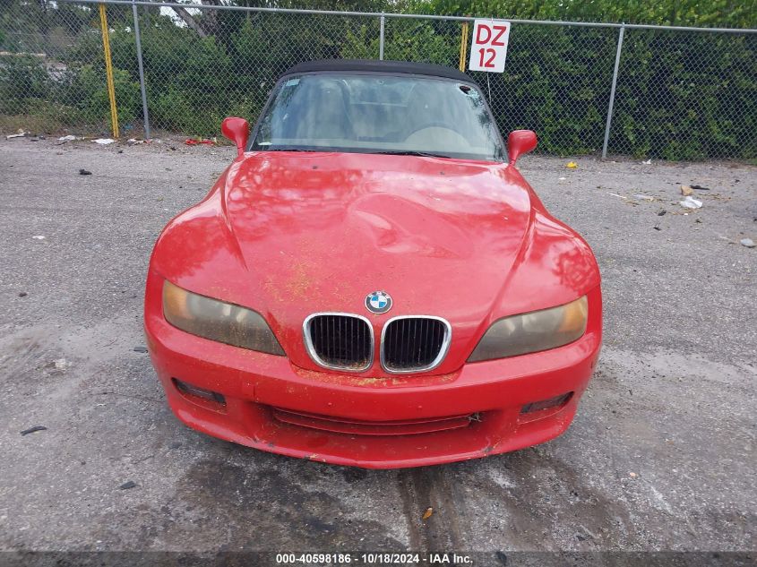 1997 BMW Z3 2.8L VIN: 4USCJ3322VLC01393 Lot: 40598186