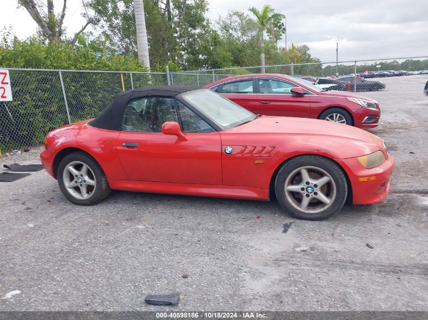 1997 BMW Z3 2.8L VIN: 4USCJ3322VLC01393 Lot: 40598186