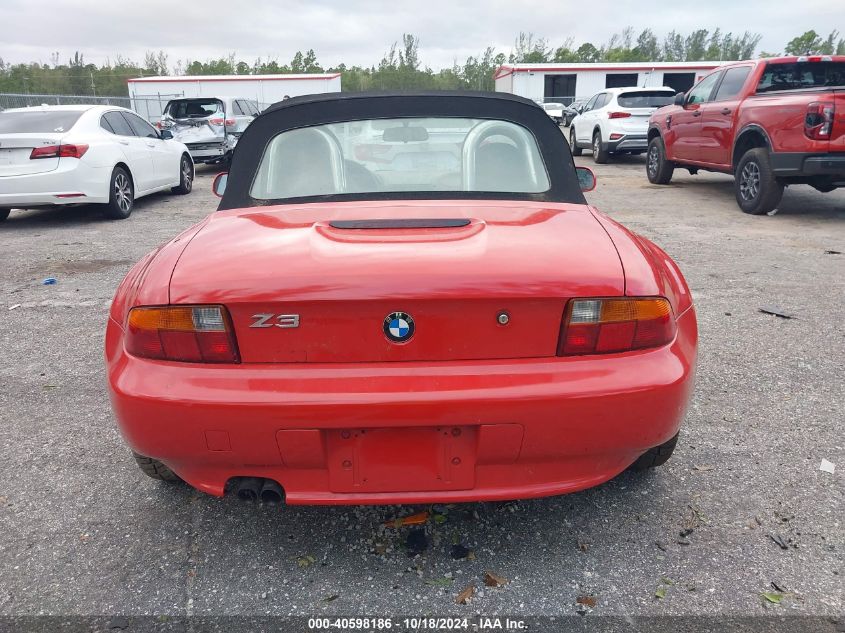 1997 BMW Z3 2.8L VIN: 4USCJ3322VLC01393 Lot: 40598186