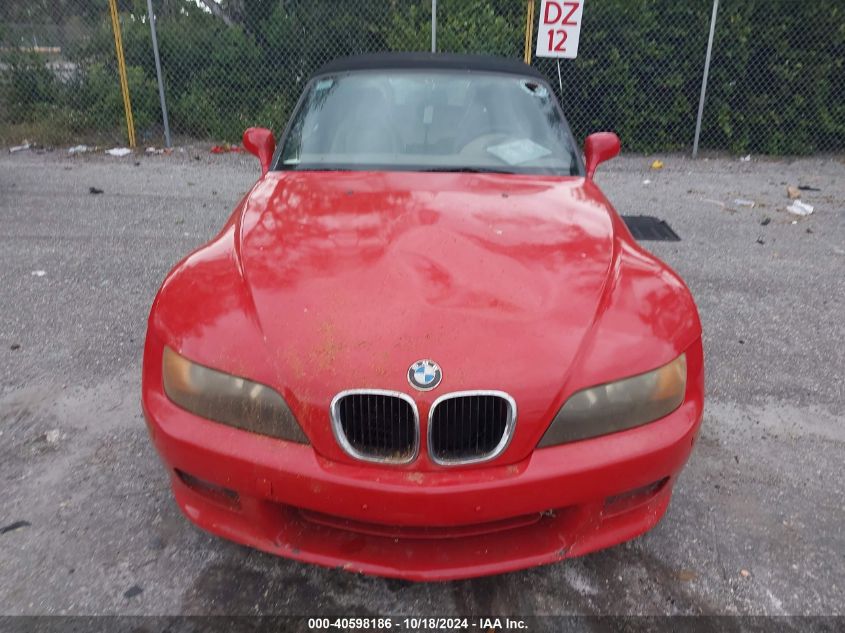 1997 BMW Z3 2.8L VIN: 4USCJ3322VLC01393 Lot: 40598186