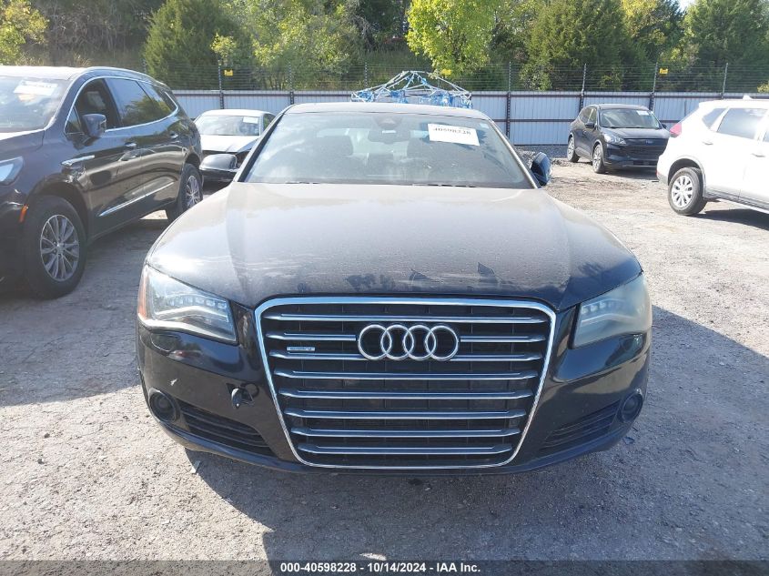 2013 Audi A8 L 3.0T VIN: WAURGAFDXDN010110 Lot: 40598228