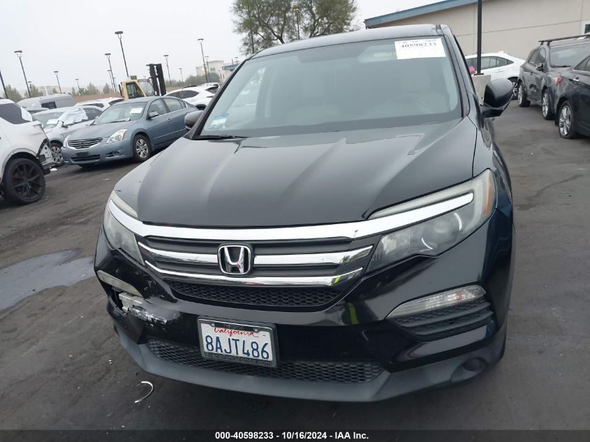 2017 Honda Pilot Lx VIN: 5FNYF5H15HB035917 Lot: 40598233