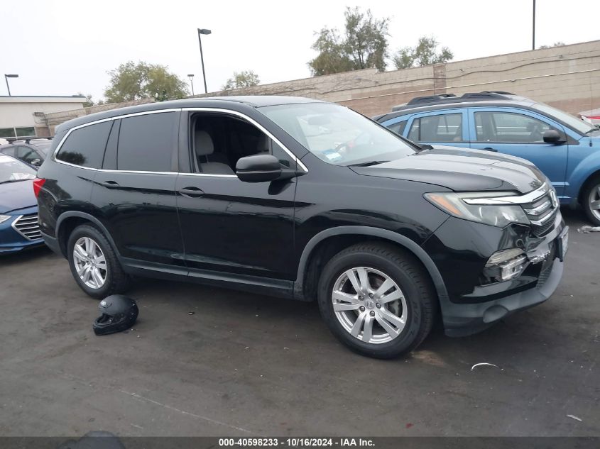 2017 Honda Pilot Lx VIN: 5FNYF5H15HB035917 Lot: 40598233