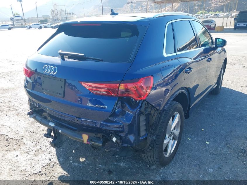 2022 Audi Q3 Premium Plus 40 Tfsi Quattro Tiptronic VIN: WA1BUCF3XN1026438 Lot: 40598242