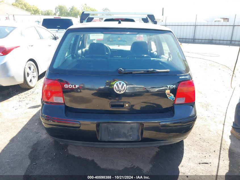 2002 Volkswagen Golf Gls Tdi VIN: 9BWGP61J424031984 Lot: 40598388