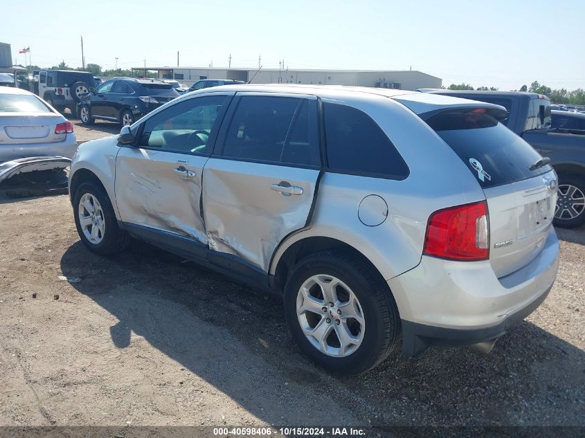 2014 Ford Edge Sel VIN: 2FMDK3JC9EBB62653 Lot: 40598406