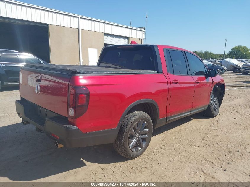 2021 Honda Ridgeline Awd Sport VIN: 5FPYK3F12MB015919 Lot: 40598423