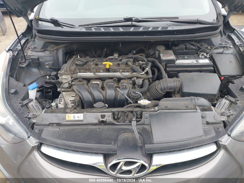 2013 Hyundai Elantra Gls VIN: 5NPDH4AEXDH326571 Lot: 40598440