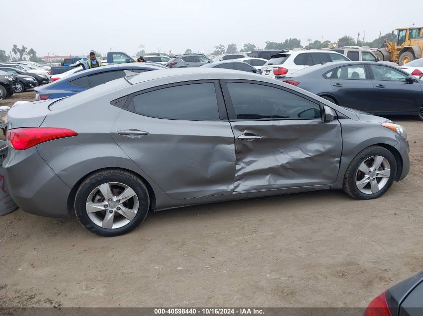 2013 Hyundai Elantra Gls VIN: 5NPDH4AEXDH326571 Lot: 40598440