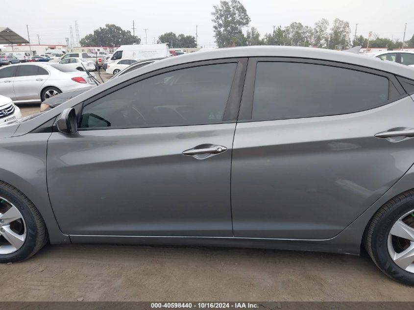 2013 Hyundai Elantra Gls VIN: 5NPDH4AEXDH326571 Lot: 40598440