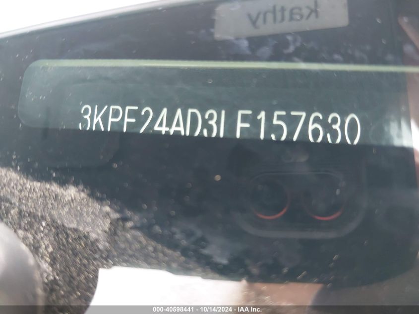 2020 Kia Forte Lxs VIN: 3KPF24AD3LE157630 Lot: 40598441