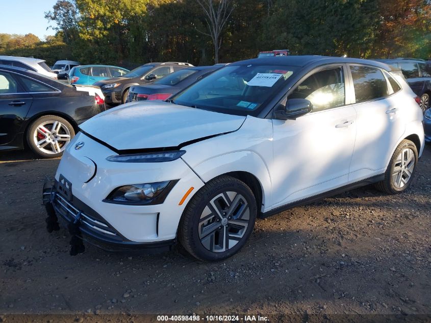 2022 Hyundai Kona Electric Sel VIN: KM8K23AG4NU151239 Lot: 40598498