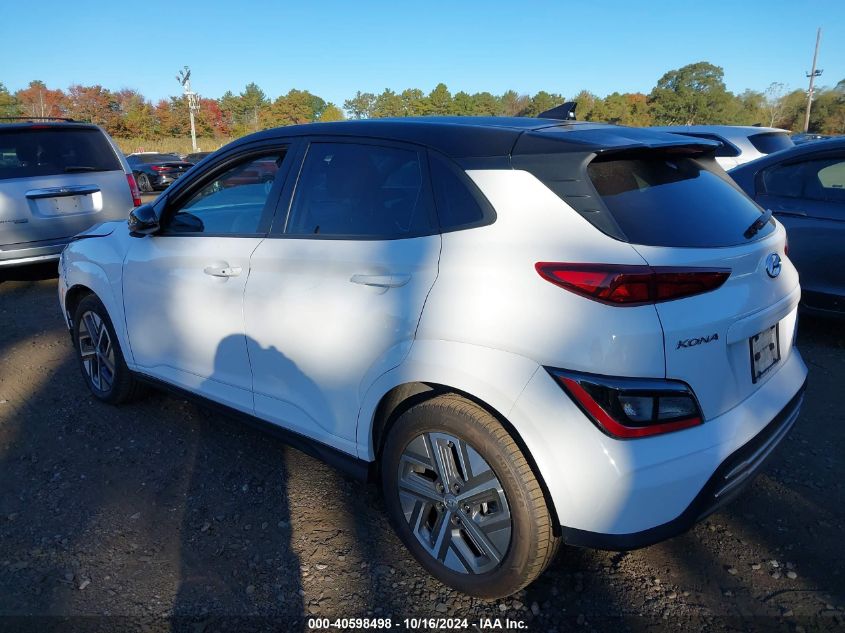 2022 Hyundai Kona Electric Sel VIN: KM8K23AG4NU151239 Lot: 40598498