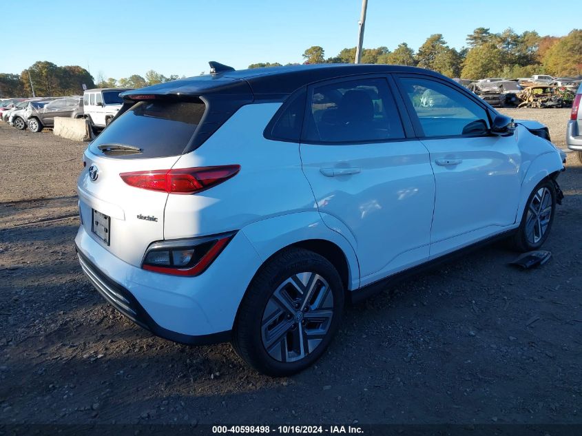 2022 Hyundai Kona Electric Sel VIN: KM8K23AG4NU151239 Lot: 40598498