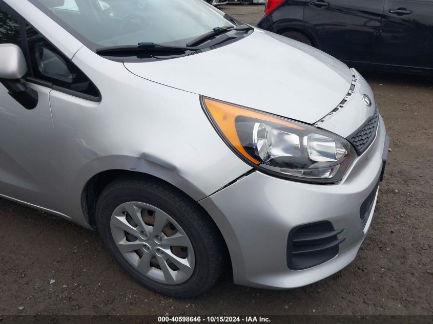 2016 Kia Rio Lx VIN: KNADM5A39G6686751 Lot: 40598646