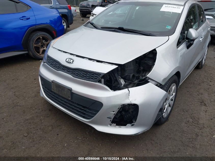 2016 Kia Rio Lx VIN: KNADM5A39G6686751 Lot: 40598646