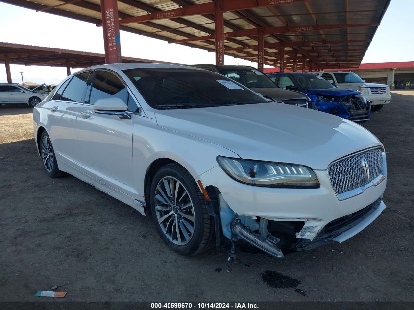 2017 Lincoln Mkz Hybrid Premiere VIN: 3LN6L5KU7HR641362 Lot: 40598670