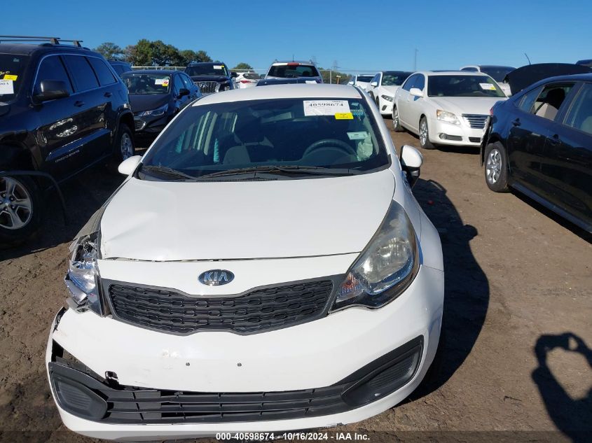 2014 Kia Rio Lx VIN: KNADM4A30E6328509 Lot: 40598674