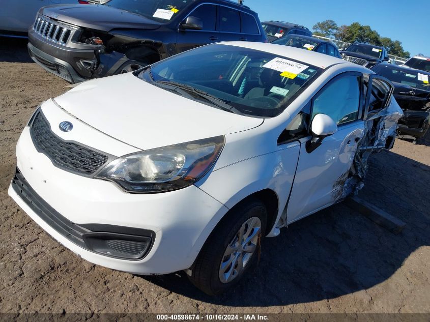 2014 Kia Rio Lx VIN: KNADM4A30E6328509 Lot: 40598674