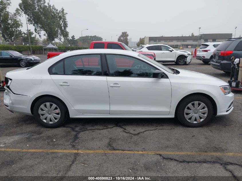 2015 Volkswagen Jetta 2.0L S VIN: 3VW2K7AJ9FM329110 Lot: 40598823