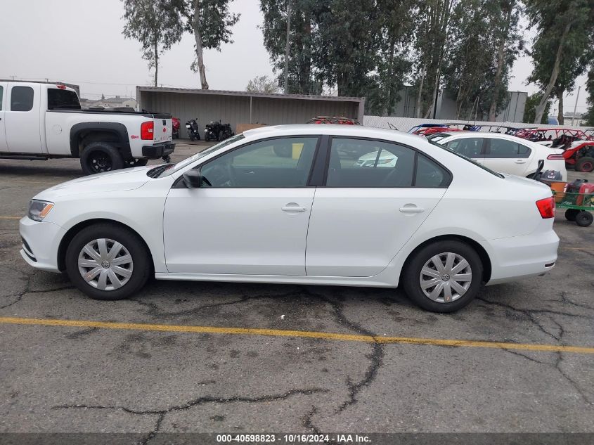 2015 Volkswagen Jetta 2.0L S VIN: 3VW2K7AJ9FM329110 Lot: 40598823