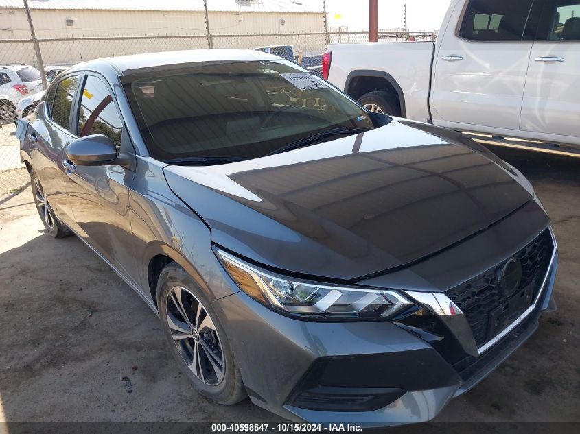 2022 Nissan Sentra Sv Xtronic Cvt VIN: 3N1AB8CVXNY309771 Lot: 40598847