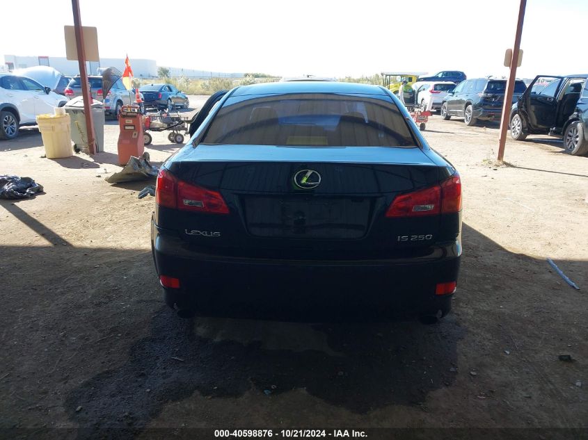 2006 Lexus Is 250 VIN: JTHBK262965016991 Lot: 40598876