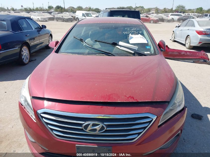 2016 Hyundai Sonata Se VIN: 5NPE24AF3GH377705 Lot: 40598919