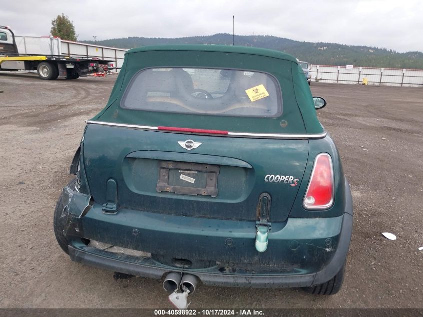 2006 Mini Cooper S VIN: WMWRH33556TJ42678 Lot: 40598922