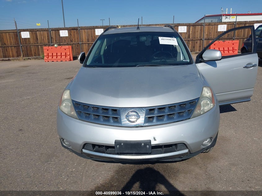 2007 Nissan Murano Sl VIN: JN8AZ08W57W644480 Lot: 40599036