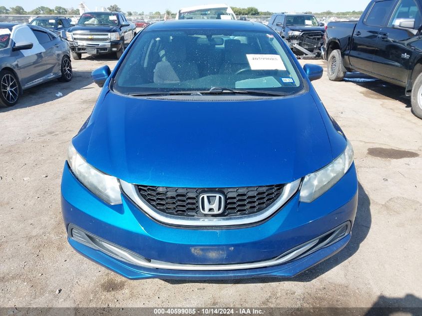 2014 Honda Civic Ex VIN: 19XFB2F88EE023537 Lot: 40599085