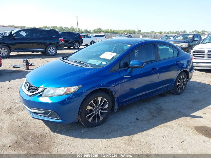 2014 Honda Civic Ex VIN: 19XFB2F88EE023537 Lot: 40599085