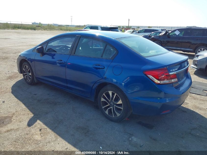 2014 Honda Civic Ex VIN: 19XFB2F88EE023537 Lot: 40599085