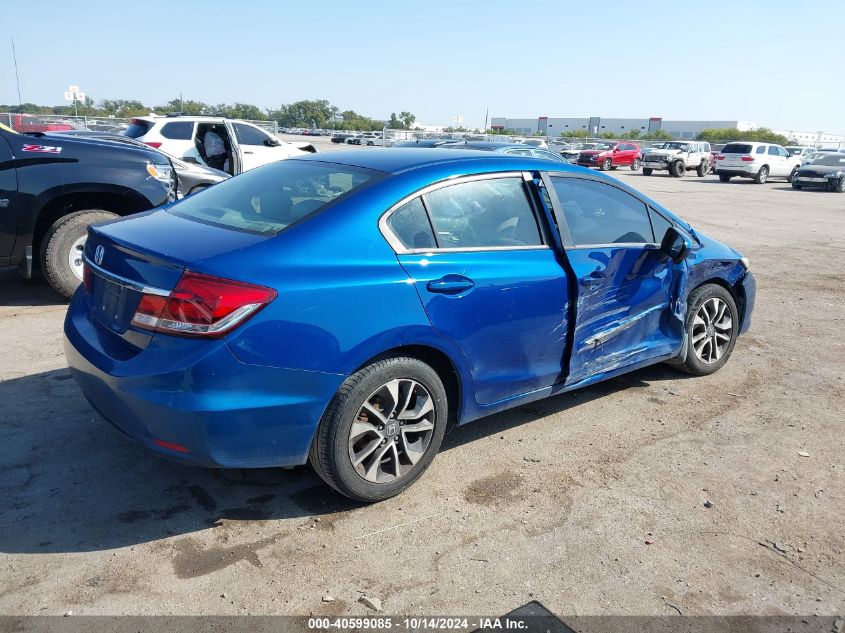 2014 Honda Civic Ex VIN: 19XFB2F88EE023537 Lot: 40599085