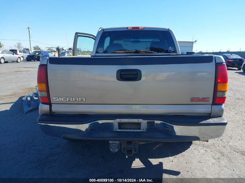 2002 GMC Sierra 1500 Sle VIN: 2GTEK19T521306587 Lot: 40599100