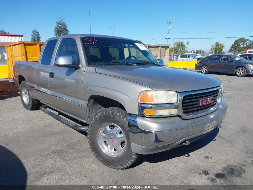 2002 GMC Sierra 1500 Sle VIN: 2GTEK19T521306587 Lot: 40599100