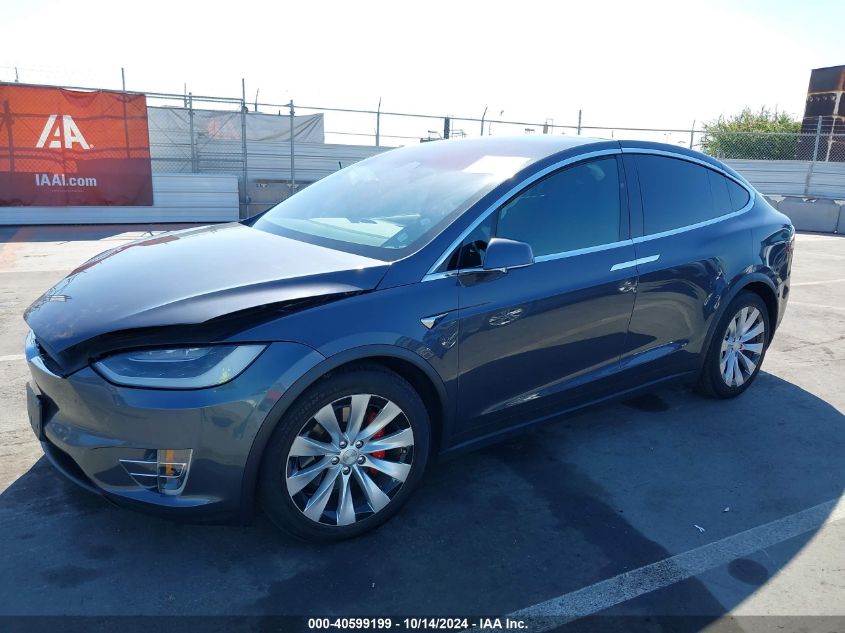 VIN 5YJXCBE40KF181294 2019 TESLA MODEL X no.2