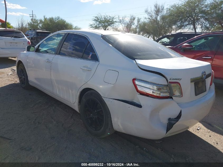 2010 Toyota Camry Hybrid VIN: 4T1BB3EKXAU111725 Lot: 40599232